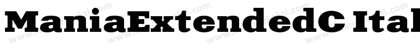 ManiaExtendedC Itali字体转换